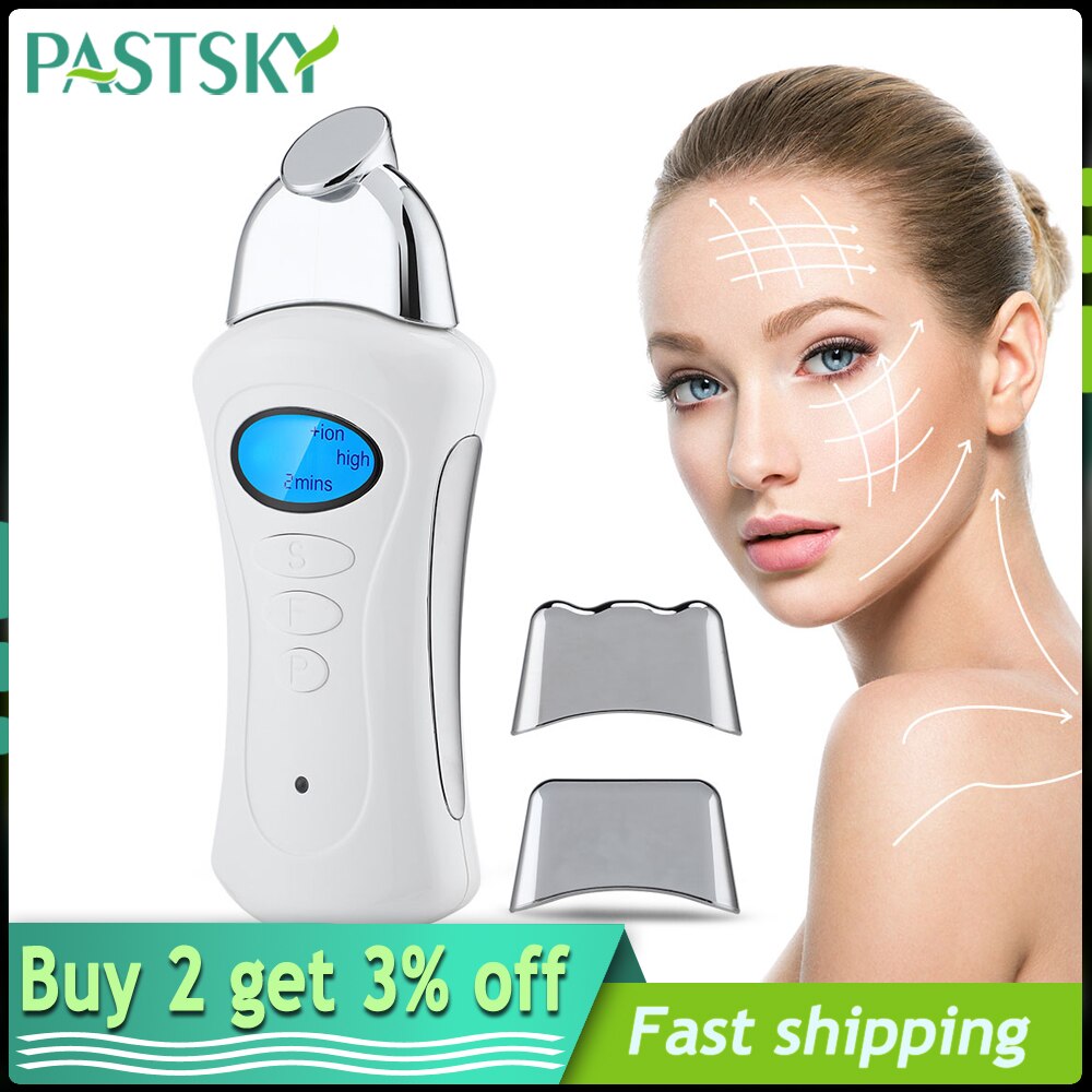 Facial Message Machine Microcurrent Electric Mini Beauty Instrument Galvanic Spa Skin Tightening Face Lifting Tool with 3 Head