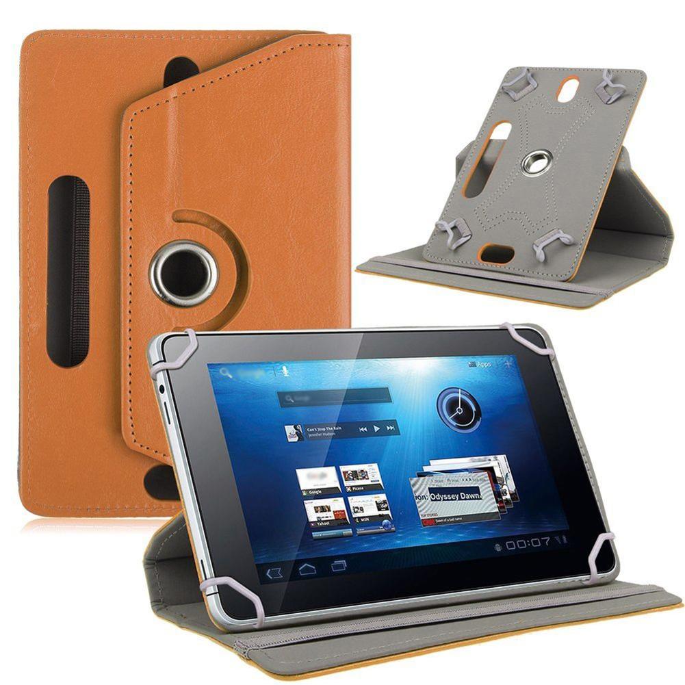 7 "/8"/9 "/10" Kunstleer Tablet PC Case Cover 360 Graden Roterende Stand Universele Houder 7 8 9 10 inch