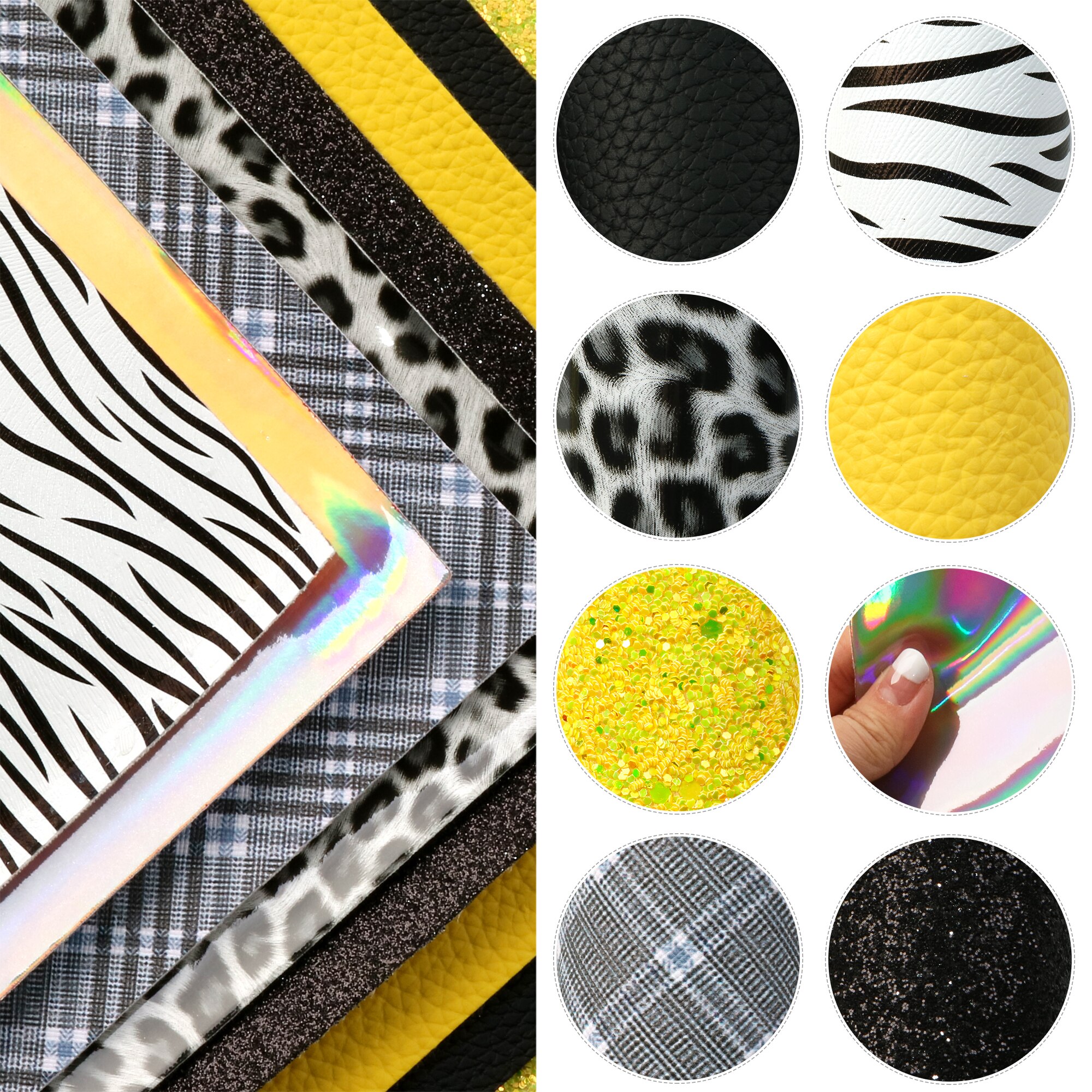 20*33cm Cartoon Faux Synthetic Leather Set Fabric For Bows Leather Crafts DIY Handmade Material Earrings,1Yc20504: 1119078001