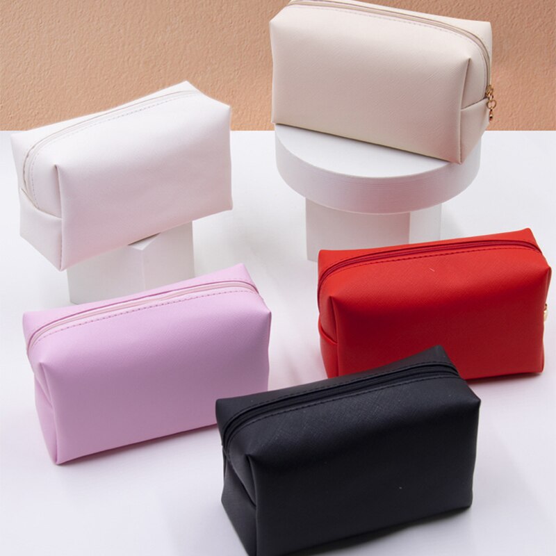 Leather Pencil Case School Pencil Cases Large Capacity Makeup Bag Student Stationary Office Pencil Pen Case Box Bag Kids