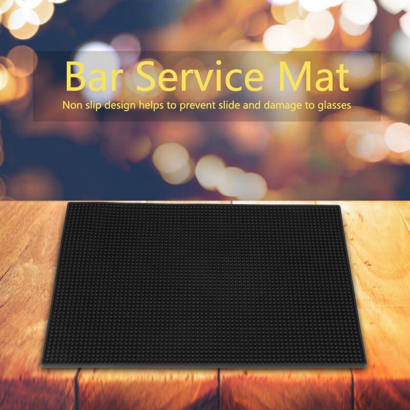 Rubber Service Bar Mat Heavy Duty Home Bar And Rubber Drip Mats Cocktail Bartender Tea Cup Mug Set Waterproof Kitchen Placemat