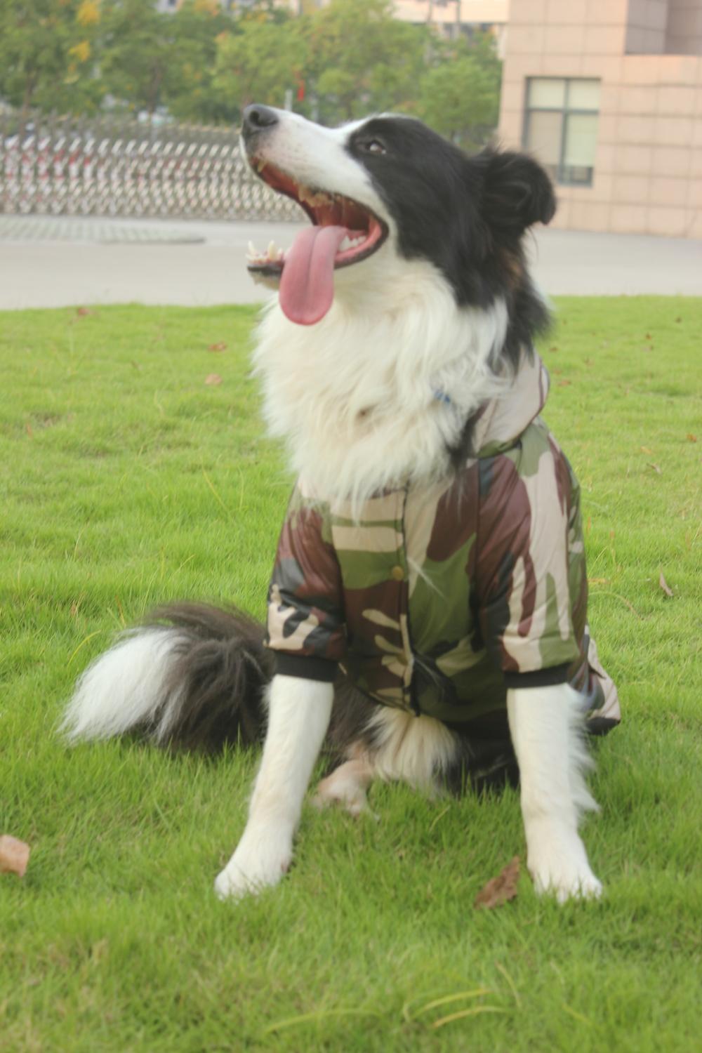 Cappotto mimetico per animali domestici per husky samoiedo d'oro recuperatore abbigliamento per cani di grandi dimensioni giacca imbottita invernale calda cappotto costume per cani di grandi dimensioni