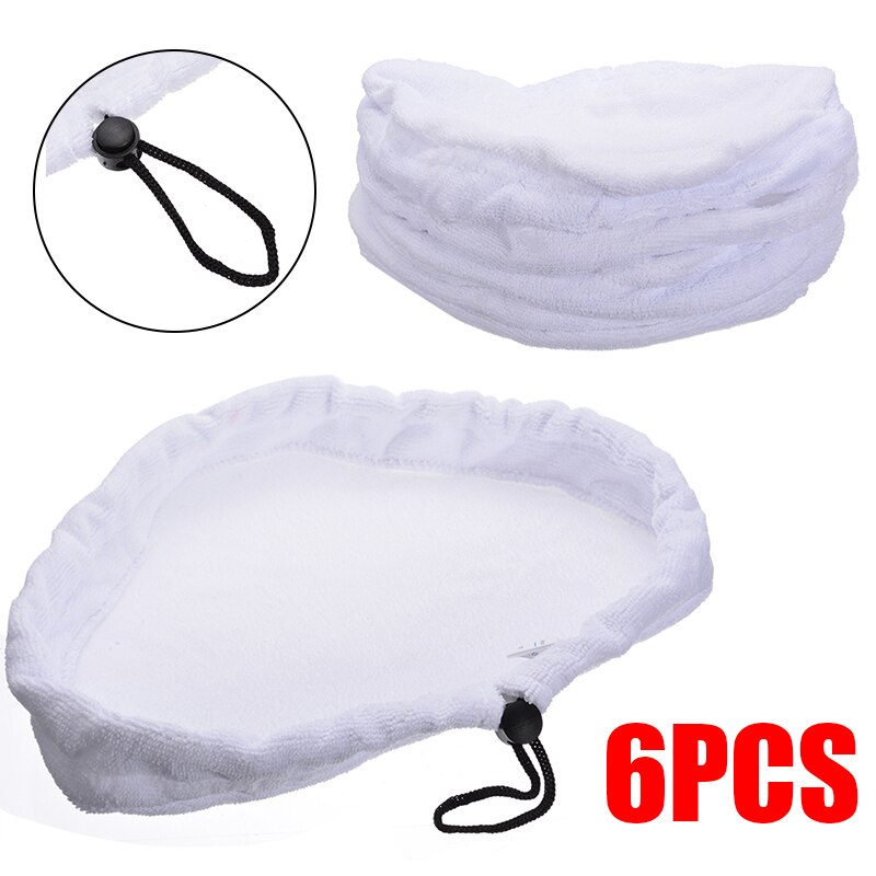 6PCS Mop Cloth Replacement Pads Steam Mop Triangle Pads Household Mop Head Cleaning Pad Floor Cleaning Supplies