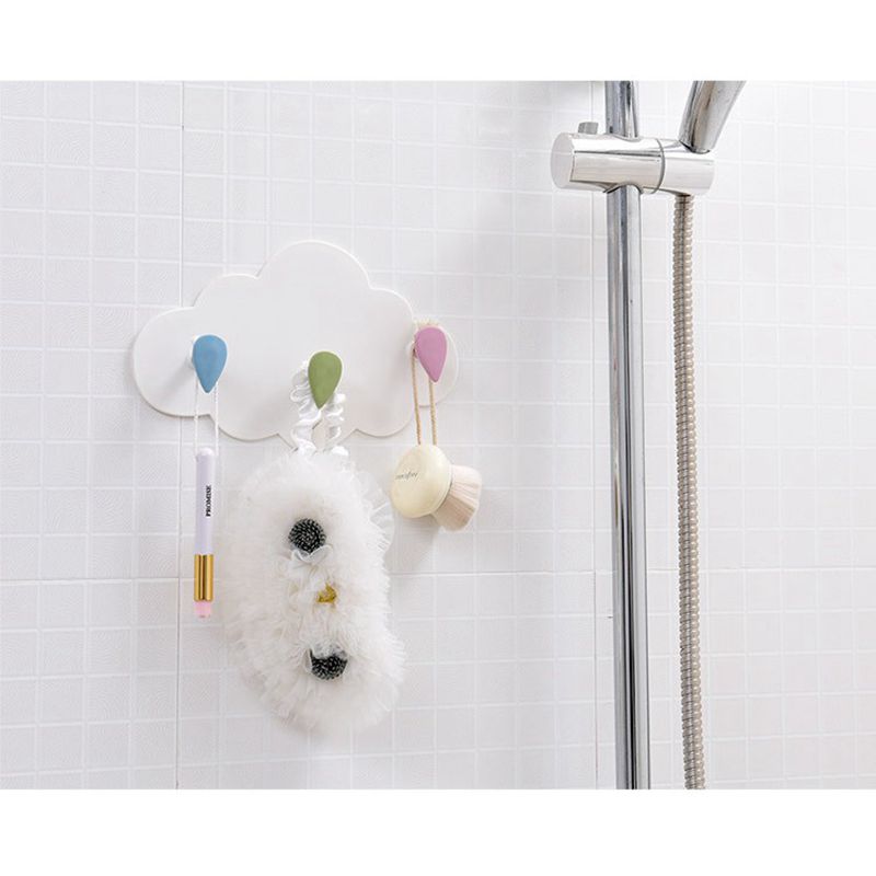 W & G Cloud Haak Nail Gratis Muur Multifunctionele Keuken Nail Gratis Mark Gratis Kleverige Haak Decoratie