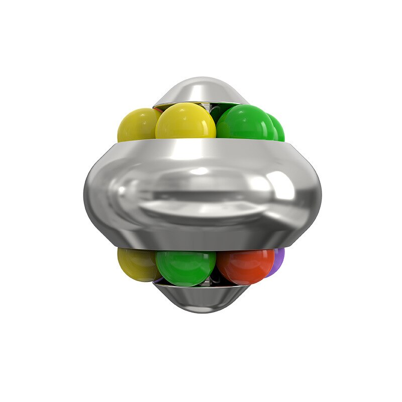 Aluminium Legierung Psychedelic Magie Ball Metall Pädagogisches Stress Relief Spielzeug Dekompression Marmor Fingertip Gyro Cube Zappeln Spiner