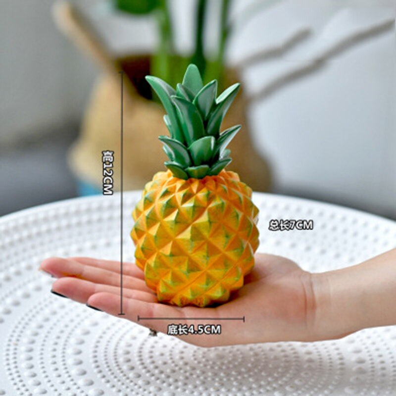 Nordic Home Decoration Resin Sculpture Room Decoration Pineapple Fruit Statue Restaurant Table Decoration Modern Crafts: S-1