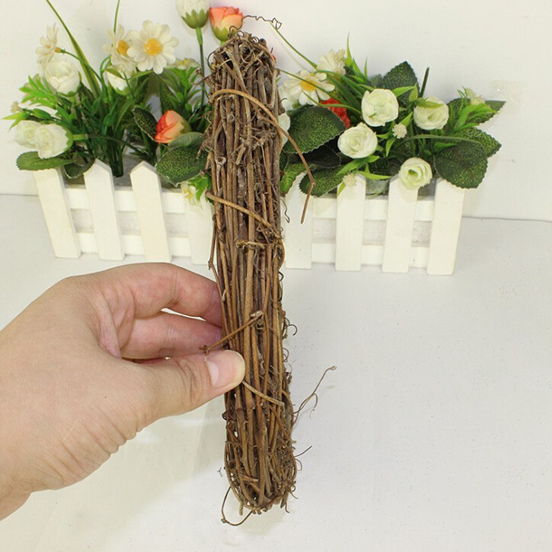 DIY Crafts Natural Grapevine Wreaths Garland Door Window Hanging Decor Dry rattan circle Festival Decor 20cm 30cm 40cm