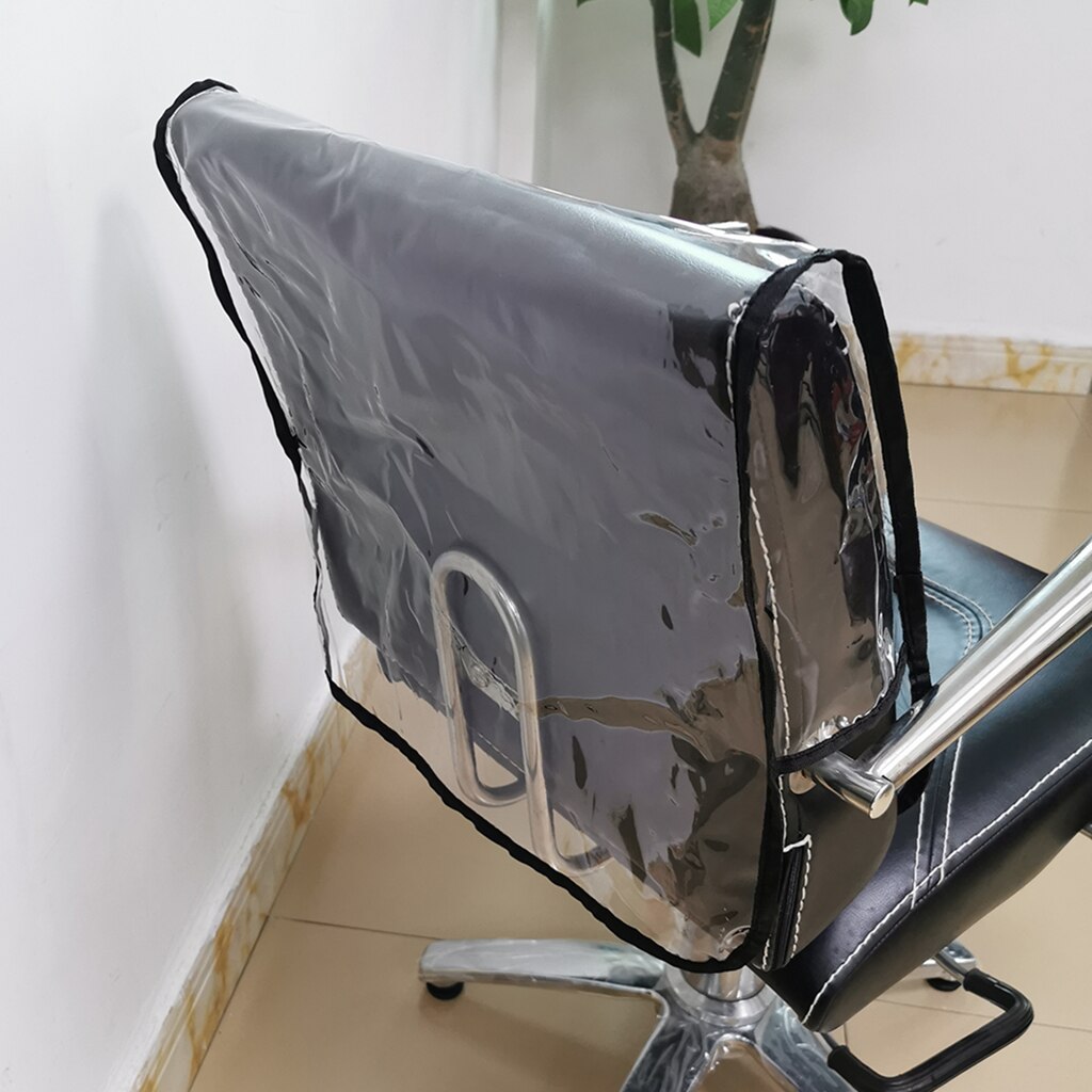 Salon spa plast klare deksler frisør skjønnhetssalong stol beskyttende deksel frisør frisør stol bakdeksel