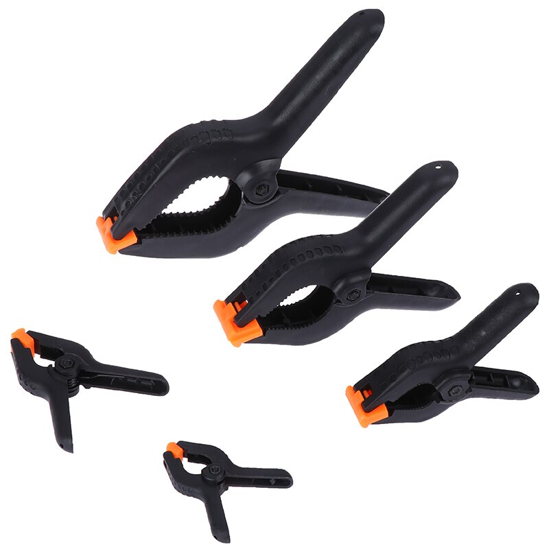 HELTC 1PCS DIY 2/3/4/6/9inch Plastic Spring Clamps Nylon Clamps For Woodworking Spring Clip Photo Studio Background Tools
