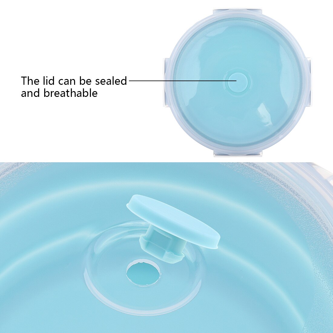 800ML Reusable Folding lunch box Collapsible food contianer lunch container