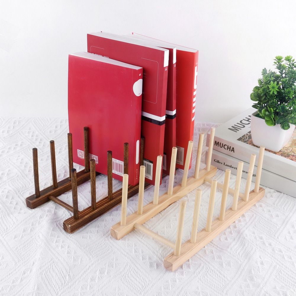 Tischs chale Tablett Holz ständer Gestell Trocken becher Regal Küchen buch Anzeige
