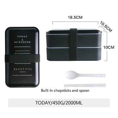 Lunch Box Lebensmittel Behälter Erhitzt Behälter Bento Essen Box Für Kinder Lancboks Lonchera Mahlzeit Prep Thermos Tasche Bolsa Almuerzo: C-TODAY