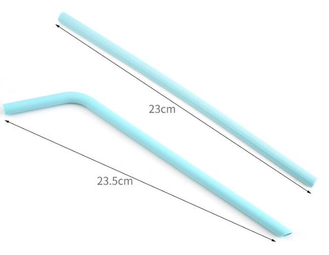 100 stks/partij Herbruikbare Siliconen Rietjes Set, Extra Lange Flexibele Rietjes voor 20 oz Tumbler Bar Party Rietjes
