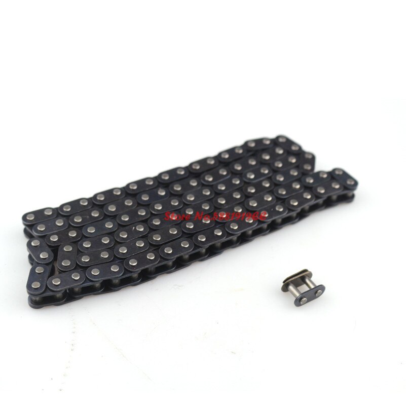 Cadena T8F con conexión maestra de repuesto para Mini moto de cross Quad ATV 47cc 49cc Minimoto Pocket Bikes 136 links