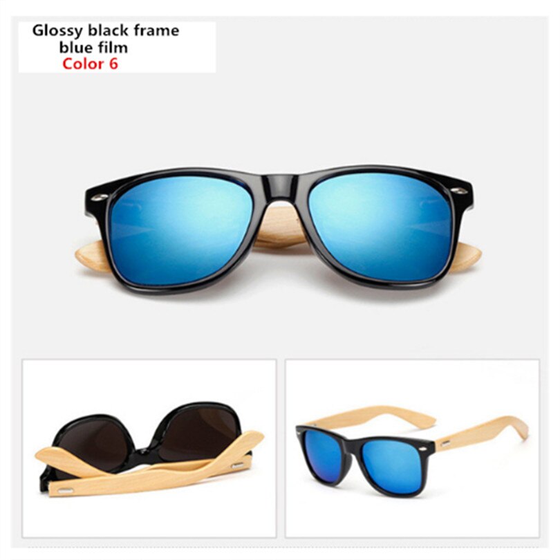 Gafas de sol de bambú para hombre y mujer, gafas de sol Vintage, patilla de madera, gafas de de , gafas de sol de , para hombre y mujer
