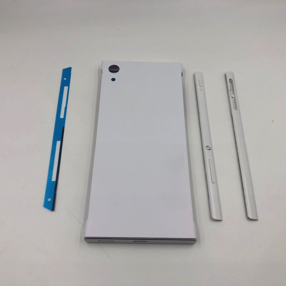 Carcaça de moldura intermediária completa, para sony xperia xa1 g3116 g3115 g3112 + trilho lateral com lateral botões de botões
