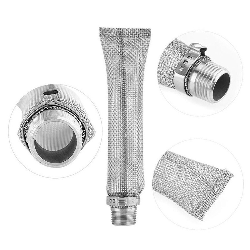 Stainless Steel Beer Strainer Home Portable Beer Brewing Wine Filter Bazooka Screen Reusable Wine Kettle Tools Accessories
