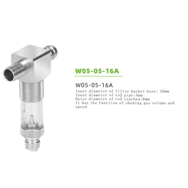 WyinCO2 Atomizer External Super Diffuser Reactor Aquarium Water Plant Fish Tank Landscape Aquatic External Refiner With Bubbler: W05-05-16A