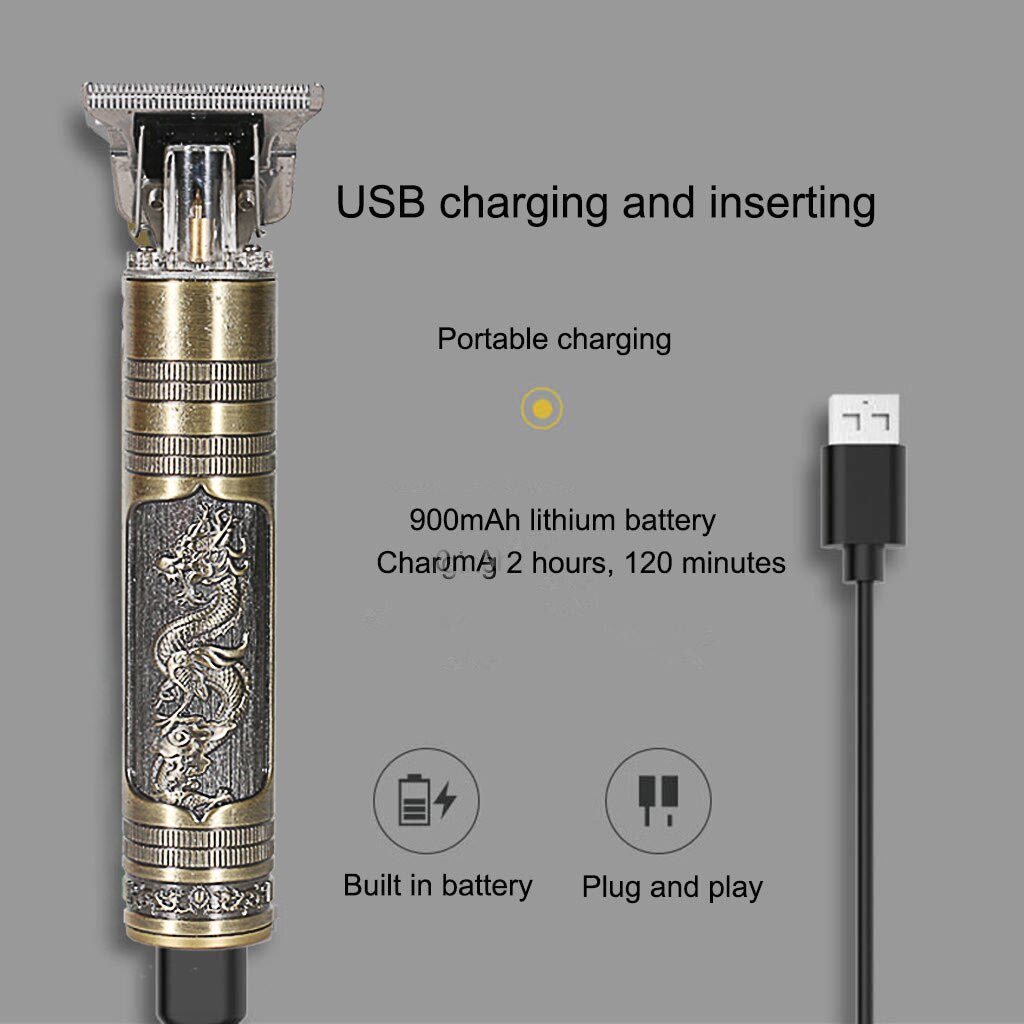 Elektrische tondeuse, oplaadbare scheerapparaat, draadloze tondeuse voor mannen