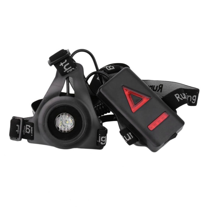 Waterproof LED Running Chest Lamp Warning Light Walking Torch Safety Night Flash