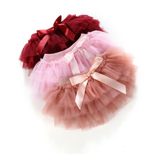 Jupe pour bébés filles | Nouvelle jupe bandeau 2 pièces couches danse de Ballet, dentelle solide à nœud papillon en Tulle en mousseline, accessoires Photo 0-24M