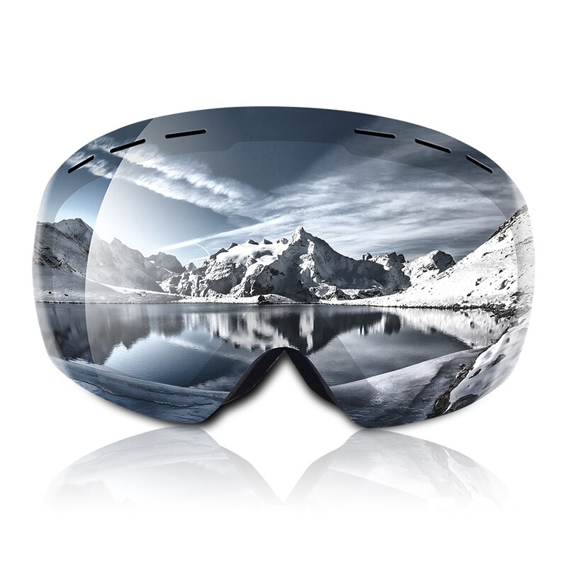 Skibriller uv400 sfæriske dobbeltlag anti-tåge beskyttelse holder varme store linser sne glasessnogbræt sne beskyttelsesbriller