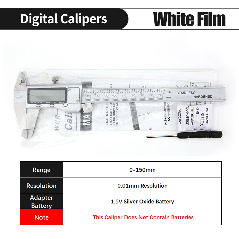 SQ Electronic Digital Caliper Metal Stainless Steel Vernier Calipers Instruments Micrometer Depth Measuring Tools Pied A Couliss: household caliperN