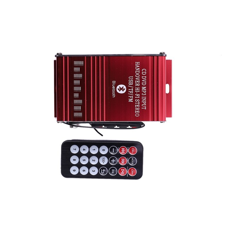 Mini Auto Verstärker 2 Kanal HIFI Audio- Energie Verstärker Bluetooth Stereo Auto Theater Ampere mit FM Radio USB/TF/AUX