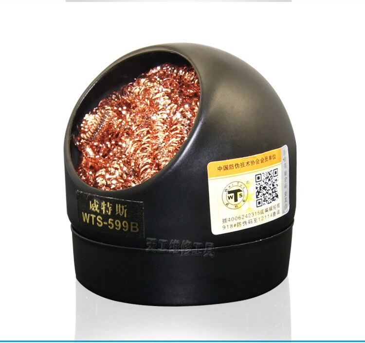 Soldering Iron Tip Cleaner with Wire Sponge Detin Tools Clean Copper wire BGA tool