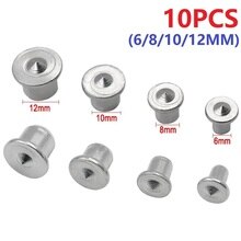 10Pcs Deuvel Centre Punt 6/8/10/12Mm Hout Hout Marker Gat Tenon Center Set houtbewerking Tool Deel