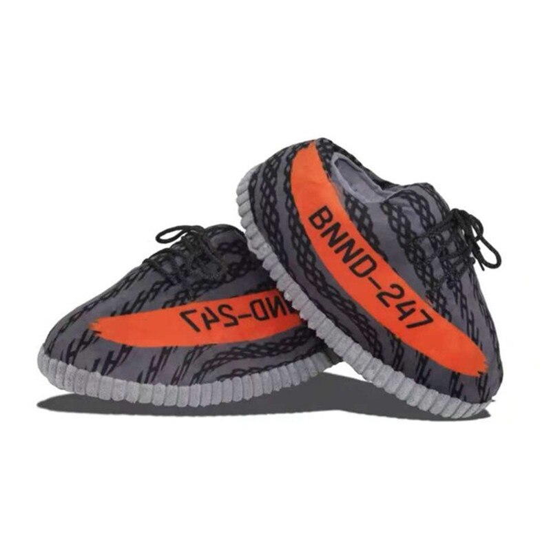 Suihyung kvinder indendørs sko bomuld sneakers hjemmesko sjove stribede brød sko mænd vinter blød varm hjemme gulv cut fede sko