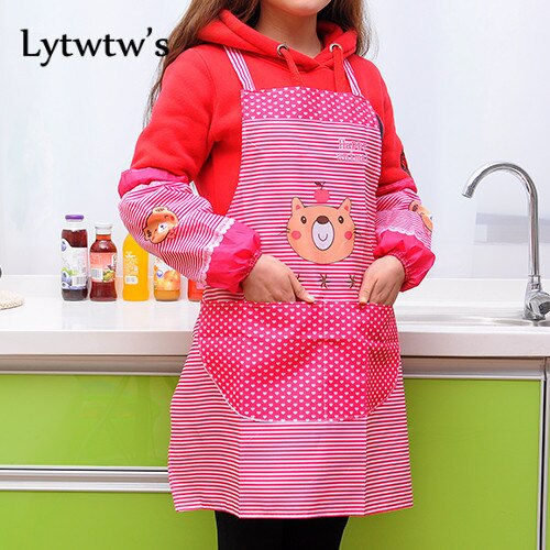 Delantal de cocina para mujer, delantales de cocina Avental para comedor, barbacoa, restaurante, bolsillo, cuello Halter, tira de Chef para hornear sin mangas