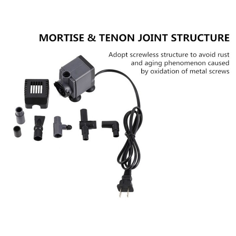 Aquarium Fish Tank Submersible Water Pump Sump Pumps Pond Feature Mini Water Pump Silent Filter Pump Fish Tank Fountain