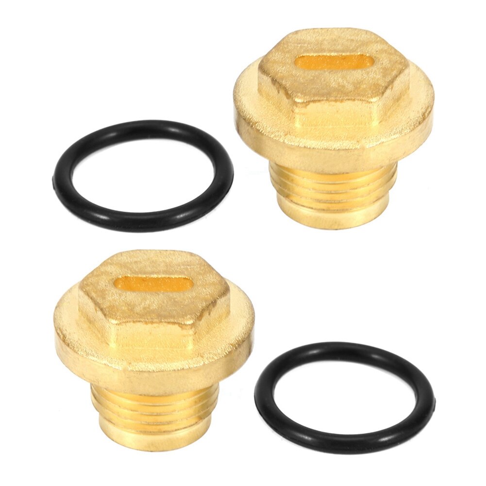 2pcs Differential Diff Brass Filler Drain Plugs with Seal Ring Fit For Land Rover All Discovery 2 Td5 & V8 models