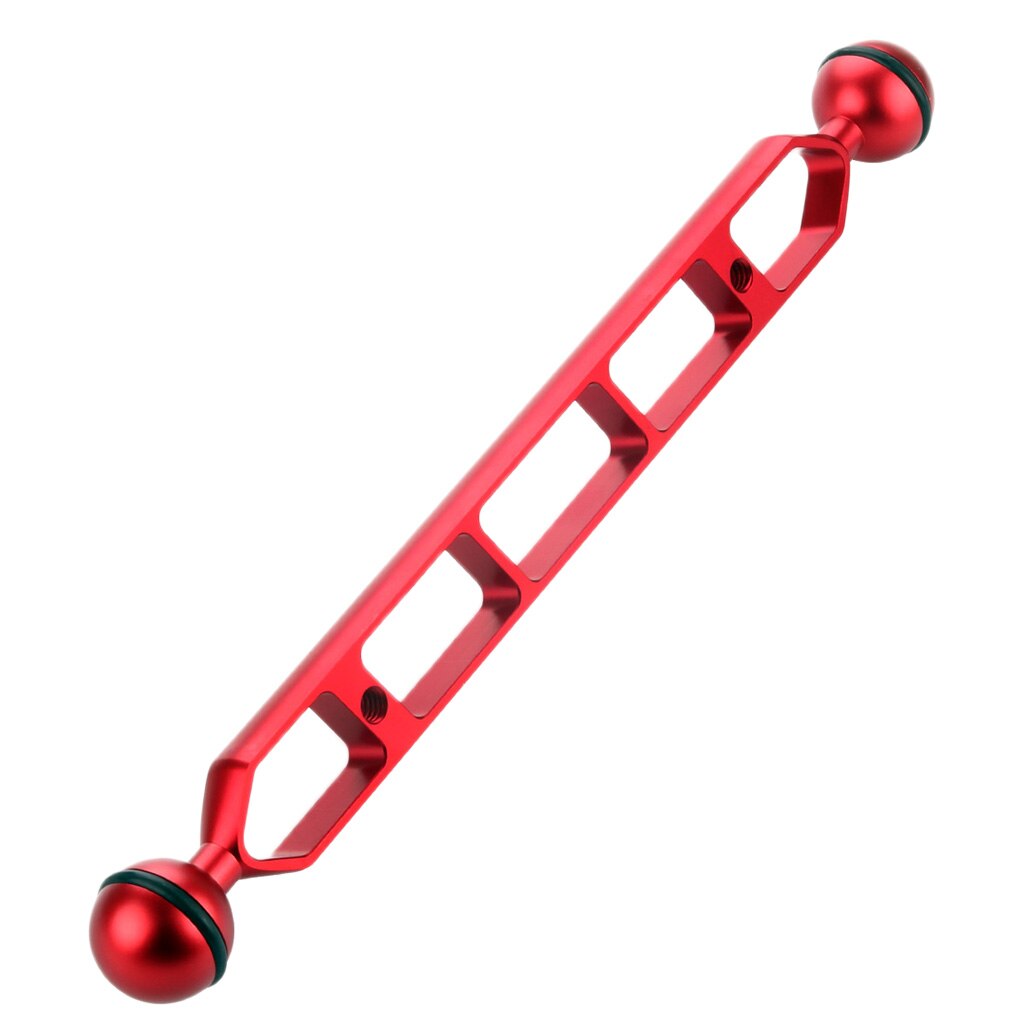 CNC Ball Head 11" Light Arm For Video Sports Camera Accessories: Red
