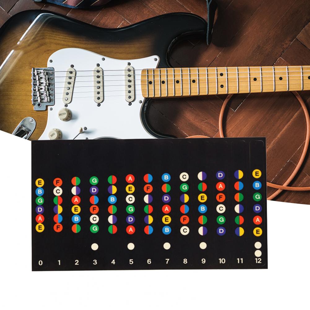 Scratch Resistant Sticker Removable PVC Guitar Fretboard Scale Guitar Fretboard Fretboard