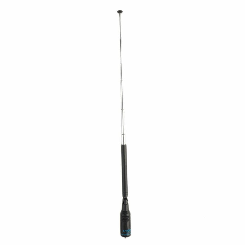 Promoção-vhf uhf nagoya NA-774 SMA-F antena telescópica banda dupla para rádio portátil baofeng UV-5R UV-5RE plus UV-82 GT-3 andar de carro