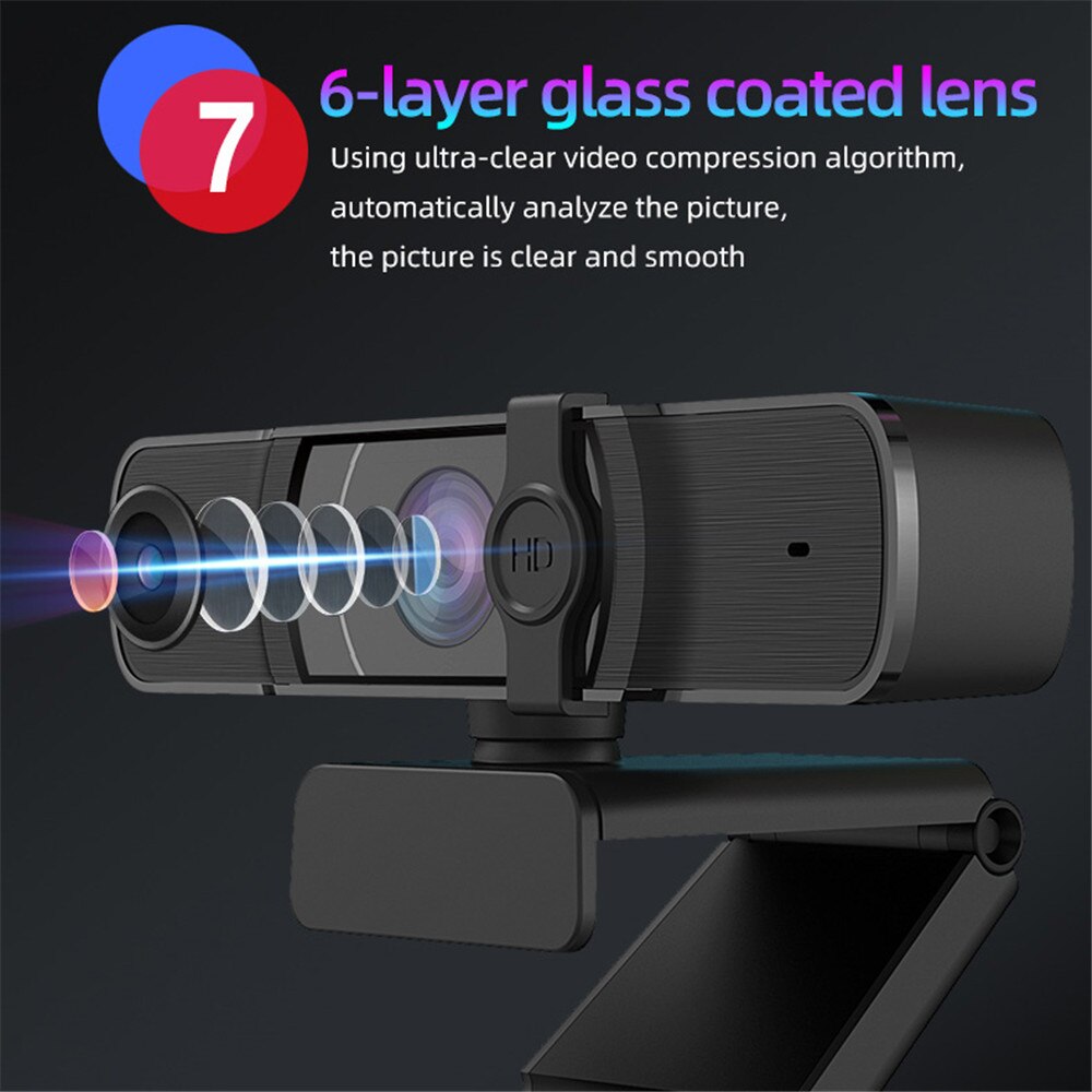 kebidu USB Web Camera Conference PC Webcam Autofocus Laptop Desktop For Office Meeting Home With Mic 1080P HD Web Cam C950E