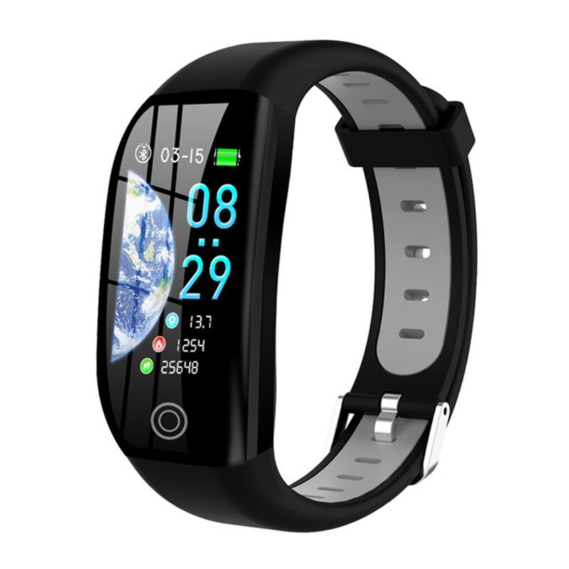 F21 smart armbånd gps fitness aktivitet tracker 1.14 "sport vandtæt blodtryksur sove monitor bånd armbånd