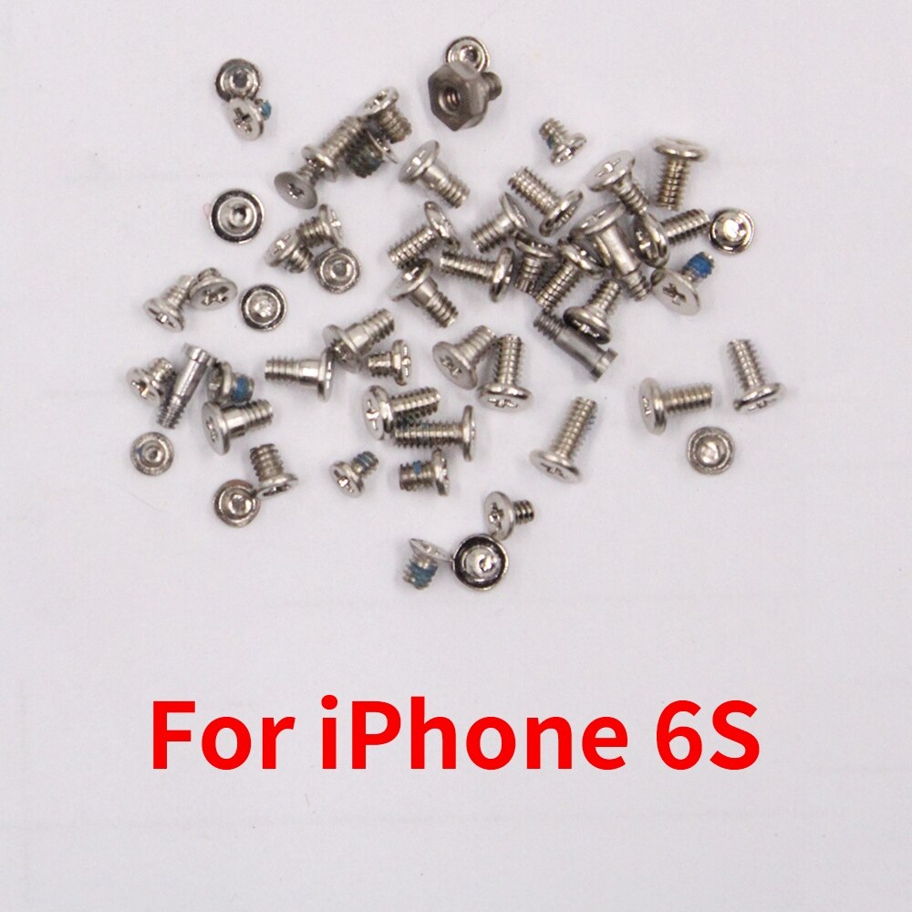 PINZHENG-Kit completo de tornillos para iPhone, juego de tornillos de repuesto, 2 tornillos de base inferior, juego de accesorios, Perno de reparación, 6s, 6/6S Plus