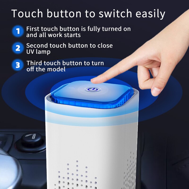 Car air purifier negative ion sterilization and disinfection usb small mini household air purification explosion