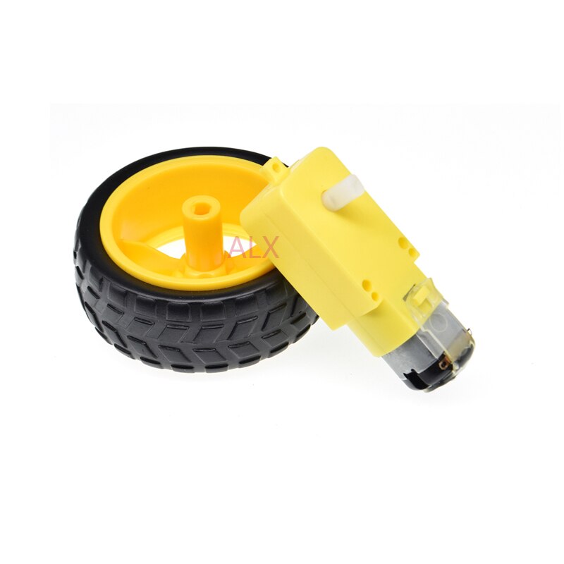 1setzt TT Motor- 130 MIT sterben Rad Clever Auto Roboter Getriebe Motor- FÜR ARDUINO DC3V-6C DC verlangsamen GETRIEBE Motor- 1 stücke + 1 stücke 65MM Rad