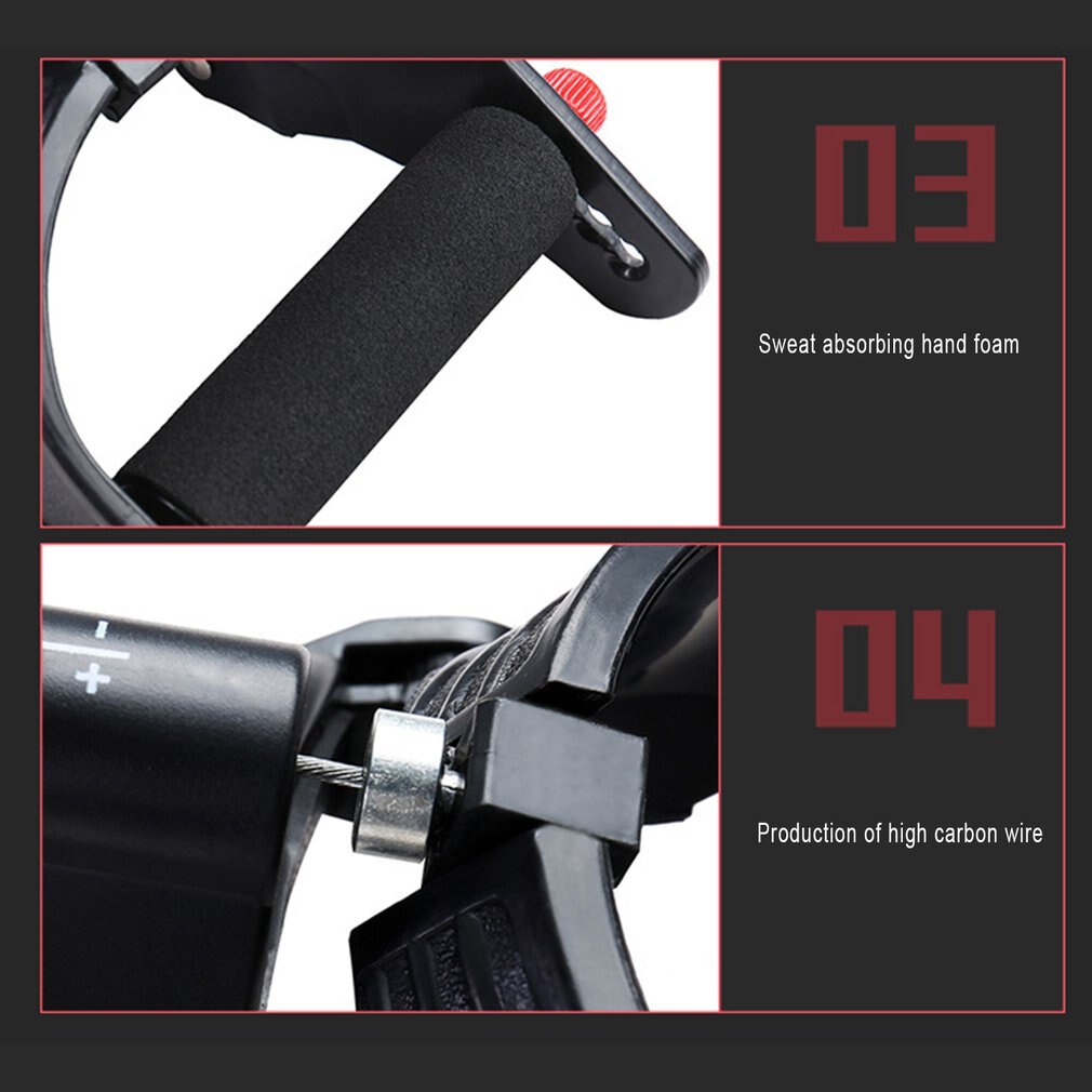 Hand Grip Exerciser Trainer Adjustable Anti-slide Hand Wrist Device Power Developer Strength Training Forearm Equipment