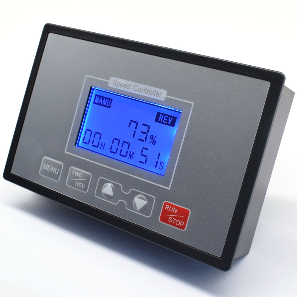 Affichage numérique intelligent LCD 0 ~ 100% réglable 60A PWM DC 12V 24V 36V 48V régulateur de vitesse moteur synchronisation réversible