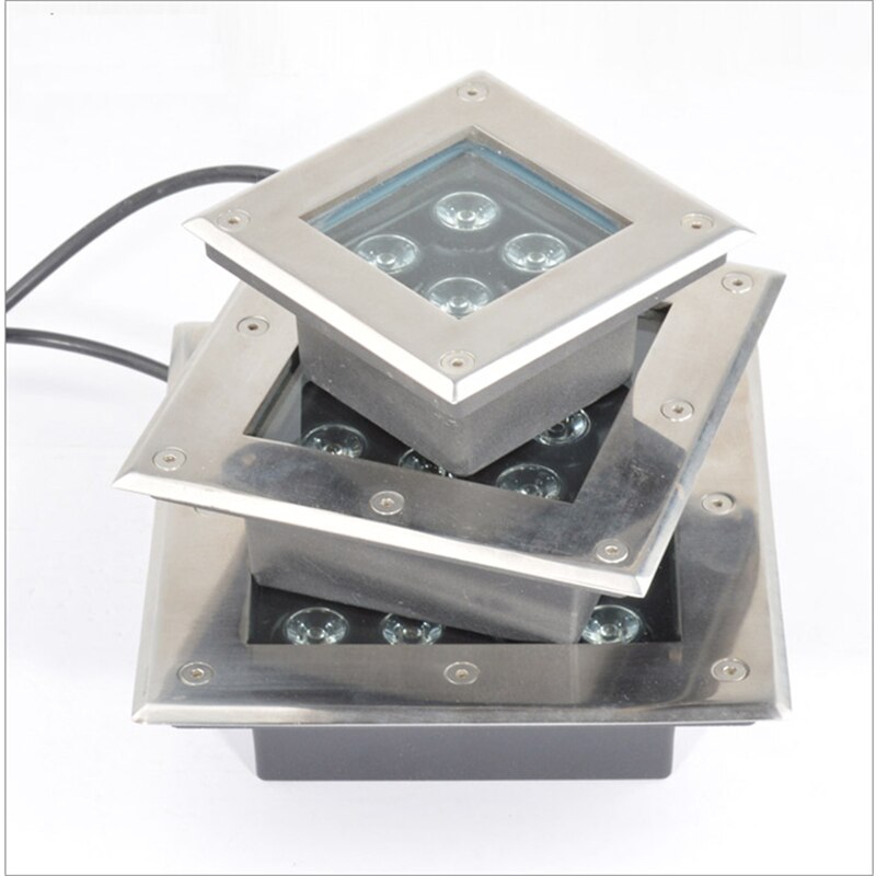 4W/5W/9W/12W/16W Square LED underground light , 85-265Vac, IP67 led built in lamp ,outdoor waterproof inground spot light