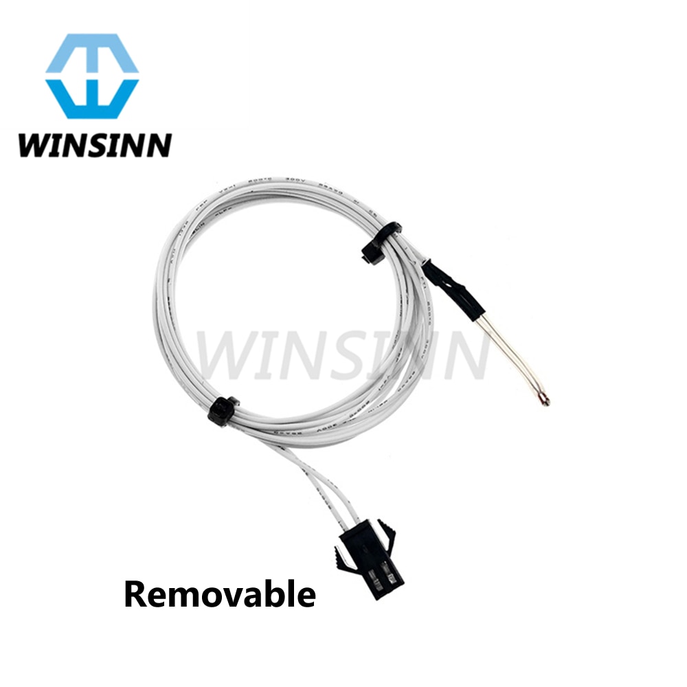 NTC 3950 100K Thermistor with 1M Wiring and Female Pin Head for RepRap 3D Printer Extruder Heated Bed Pre-wired Hotend Extruder