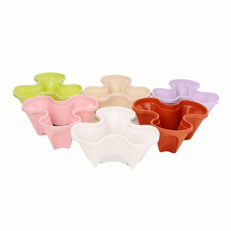 Flower Pot Stackable Planter Garden Strawberry Herb Flower Vegetable Pots Vertical Succulents Plant Pot Bonsai Pot Home Decor