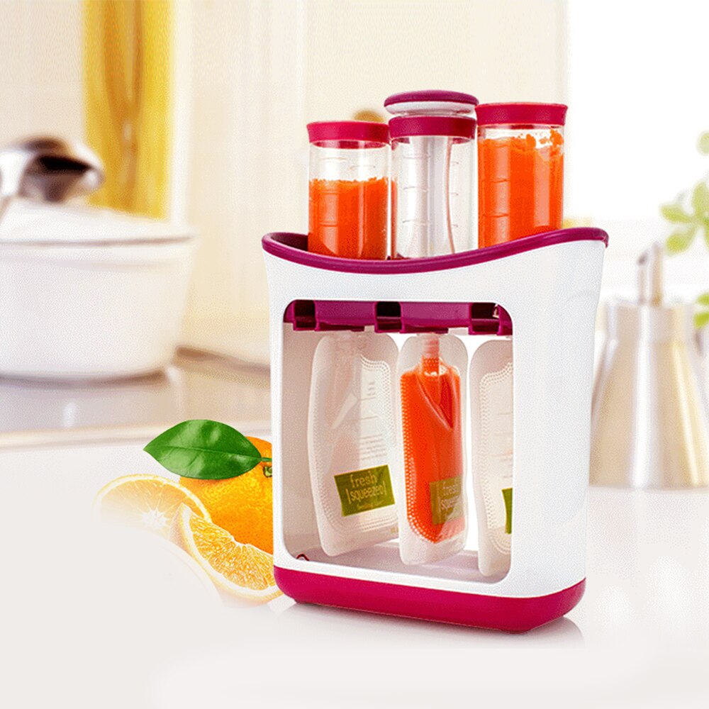 Babymad maker baby fodring beholdere børn opbevaring forsyninger nyfødte fast føde værktøj spædbørn friskpresset frugt juice station