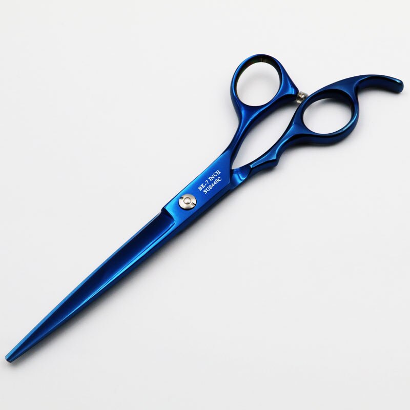 Pet Grooming Scissors 7 Inch Cutting Scissors Barber Pet Shears Blue Style with Comb