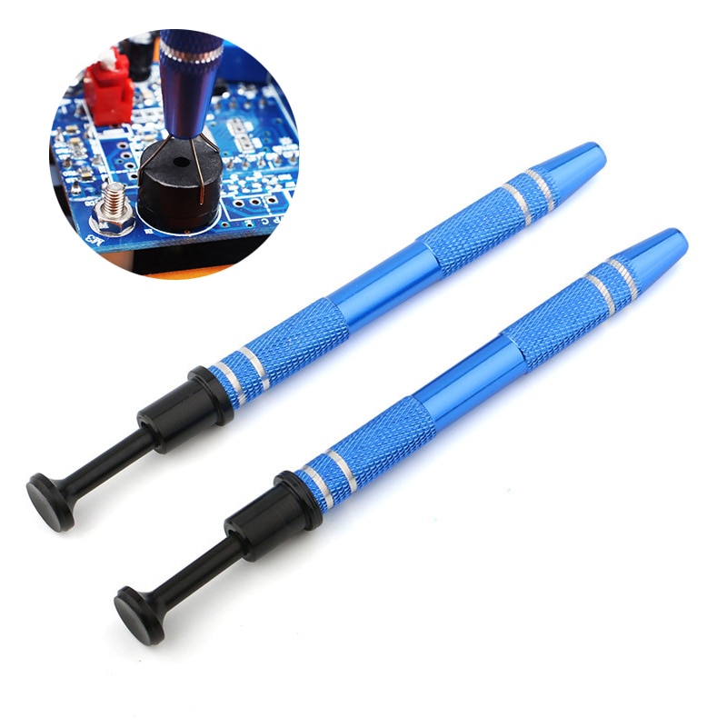 Electronic Component Grabber IC Extractor Pickup BGA Chip Picker Patch IC Suck Pen Electronic Repair Tools Metal Four Claw